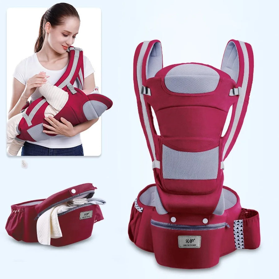 יילוד ארגונומי מנשא תרמיל Hipseat Carrier חזית מול ארגונומי קנגורו תינוק לעטוף קלע נסיעות